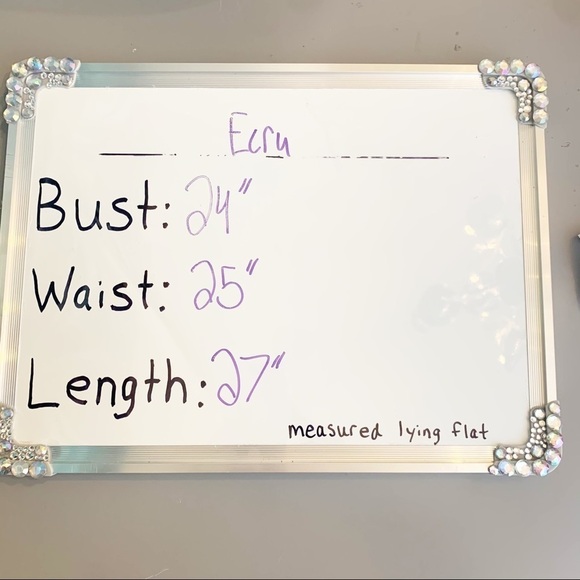 Ecru Abstract Design 100% Silk Business Casual Blouse - Picture 7 of 9